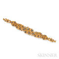 18kt Gold Sapphire and Diamond Bracelet