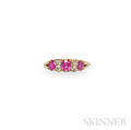 Antique 18kt Gold Ruby and Diamond Ring