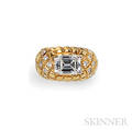 18kt Gold and Diamond Solitaire