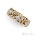 18kt Gold and Diamond Cuff Bracelet