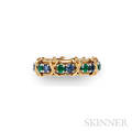 Sapphire and Emerald Sixteen Stone Ring Schlumberger Tiffany amp Co