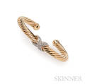 18kt Gold and Diamond Cable Bracelet David Yurman