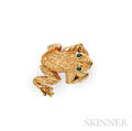 18kt Gold Gemset Frog Ring Kurt Wayne