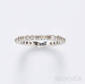 14kt White Gold and Diamond Band