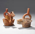 Two Moche Stirrup Spout Vessels