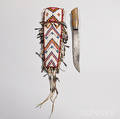 Northern Plains Beaded Hide Knife Sheath