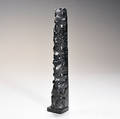 Haida Carved Argillite Model Totem Pole