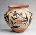 Santo Domingo Polychrome Pottery Jar
