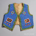 Lakota Fully Beaded Hide Young Boys Vest