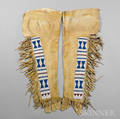 Blackfeet Beaded Hide Leggings