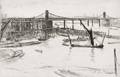 James Abbott McNeill Whistler American 18341903 Old Hungerford Bridge