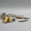 Seven Sterling Silvermounted Vanity Items