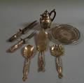 Seven Pieces of Sterling Silver Flatware and Tableware