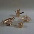 Four Pieces of Silver and Silverplated Tableware
