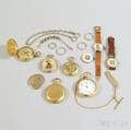 Miscellaneous Group of Pocket Watches and Wristwatches