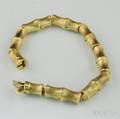 Succo 14kt Gold Bambooform Flexible Bangle Bracelet