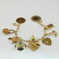 10kt Gold Charm Bracelet