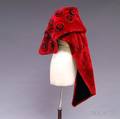 Zuki Red Fur Velvetlined Stole