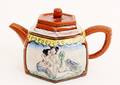 Chinese Teapot with Figural Erotic Scene
