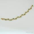 14kt Gold Emerald and Diamond Bracelet