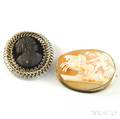 Two Cameo Brooches