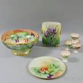 Eight Pieces of Handpainted Limoges Porcelain