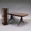 Joseph Gerte Co Inlaid Mahogany Dining Table