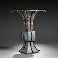 Large Cloisonne Gu Vase