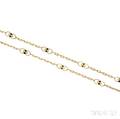 18kt Gold and Enamel Chain