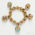 18kt Gold Charm Bracelet