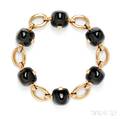 18kt Gold and Onyx Bracelet Marzo