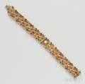 14kt Gold Sapphire and Diamond Bracelet