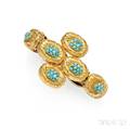 18kt Gold and Turquoise Bracelet