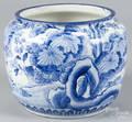 Chinese blue and white porcelain cache pot