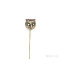 Antique Enamel and Diamond Stickpin Tiffany amp Co