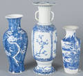 Three export porcelain vases