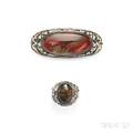 Arts amp Crafts Brooch and Ring Frank Gardner Hale