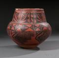 San Ildefonso Blackonred Pottery Jar