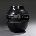 Santa Clara Carved Pottery Vessel
