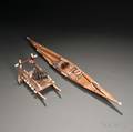 Eskimo Miniature Kayak and Dog Sled
