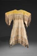 Southern Cheyenne Beaded and Fringed Hide Womans Dress
