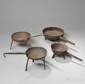 Four Cast Iron Pans