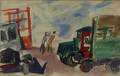 Joseph Solman American 19092008 Scene with Two Workers