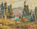 Leo B Blake American 18871976 Where the Birches Are Many