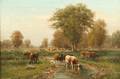 George Arthur Hays American 18541945 Summer Pasture with Watering Cows