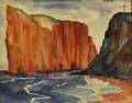 Vera Eugenia Andrus American 18961979 Cliffs at Perce Beach Gaspe Peninsula Quebec