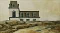 Albert Henry Schroder American 19292004 Mansard Roof by the Sea