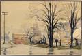Ted Kautzky American 18961953 Urban View Probably New York Gray Day