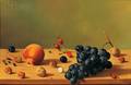 Fernand Renard French b 1912 Still Life with Fruit on a Shelf