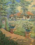 Albert Sheldon Pennoyer American 18881957 Formal Garden and Residence